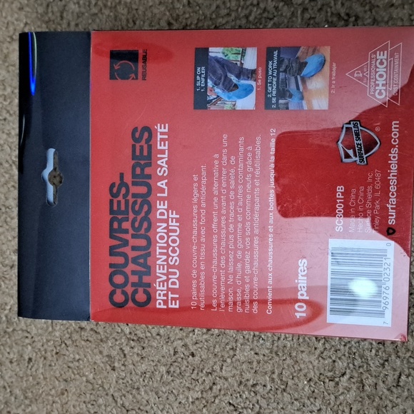 Reusable Shoe Blue Covers 10 pairs NWT - Picture 7 of 8